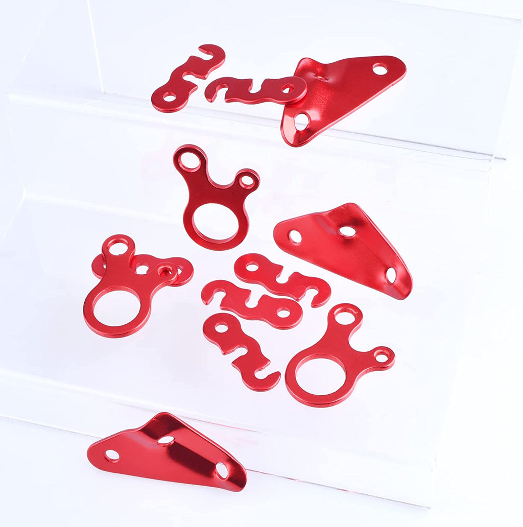 Guyline Cord Adjuster Rope Tensioner Tent Guy Line Paracord Tightener Loop Alien Aluminum Alloy for Camping Hiking (Blue (Snail Shape) - 12 Pack)