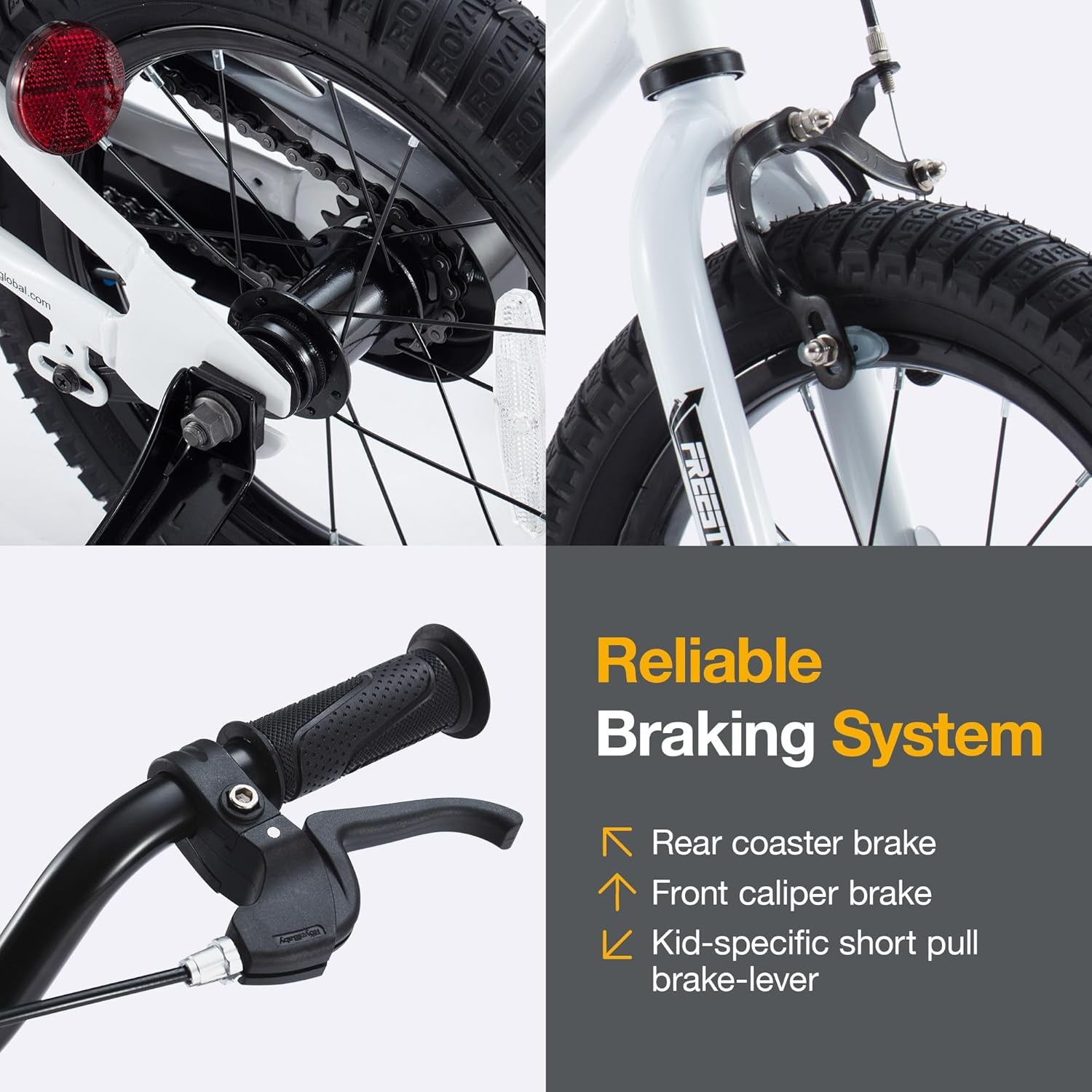 Kids Bike EZ Freestyle Training Free Balance to Pedal Easy Learning Bicycle, 12-18 Inch for Toddlers to Big Kids