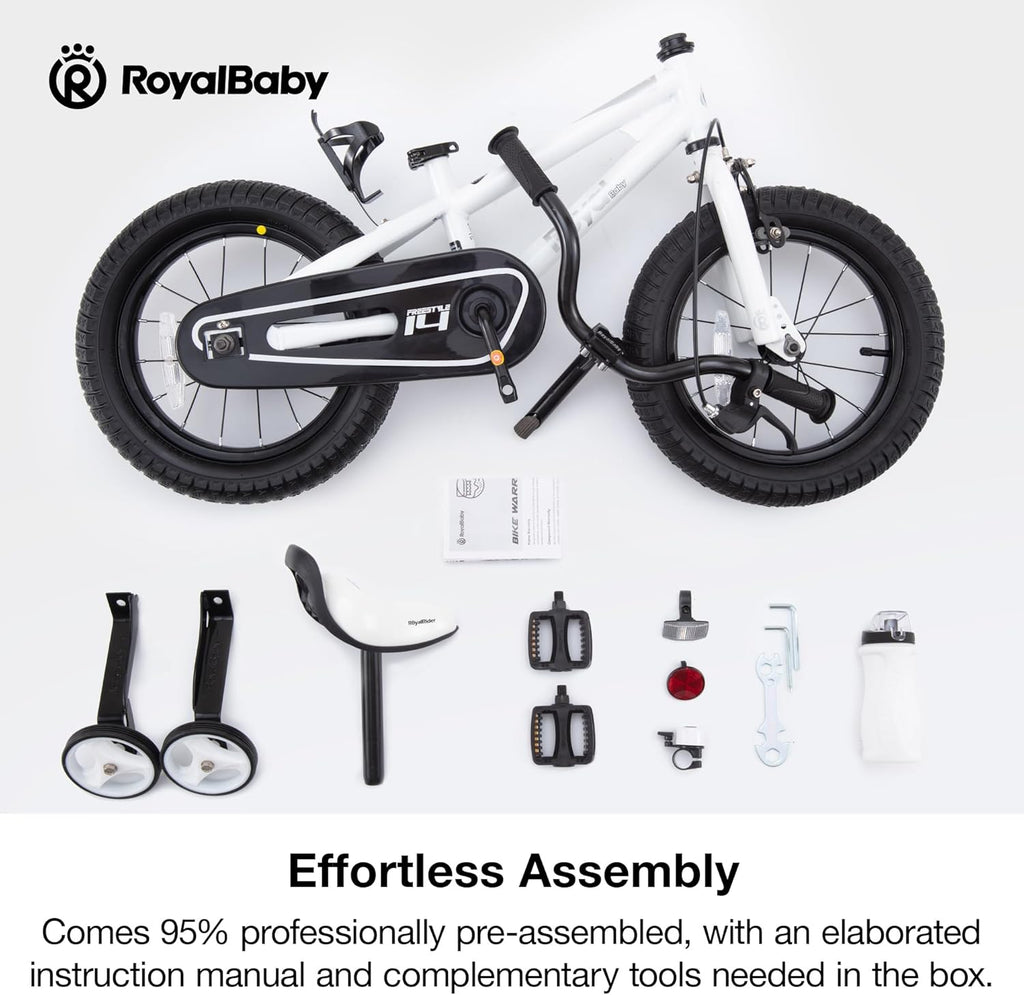 Kids Bike EZ Freestyle Training Free Balance to Pedal Easy Learning Bicycle, 12-18 Inch for Toddlers to Big Kids