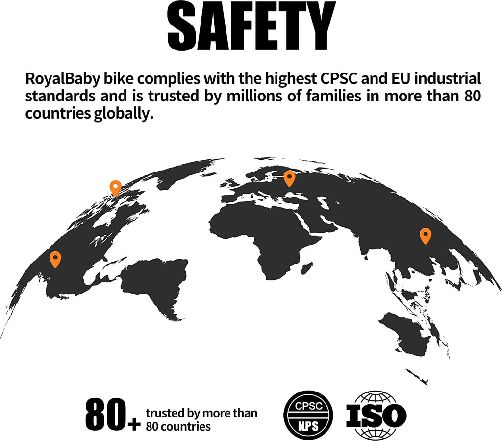 Kids Bike EZ Freestyle Training Free Balance to Pedal Easy Learning Bicycle, 12-18 Inch for Toddlers to Big Kids